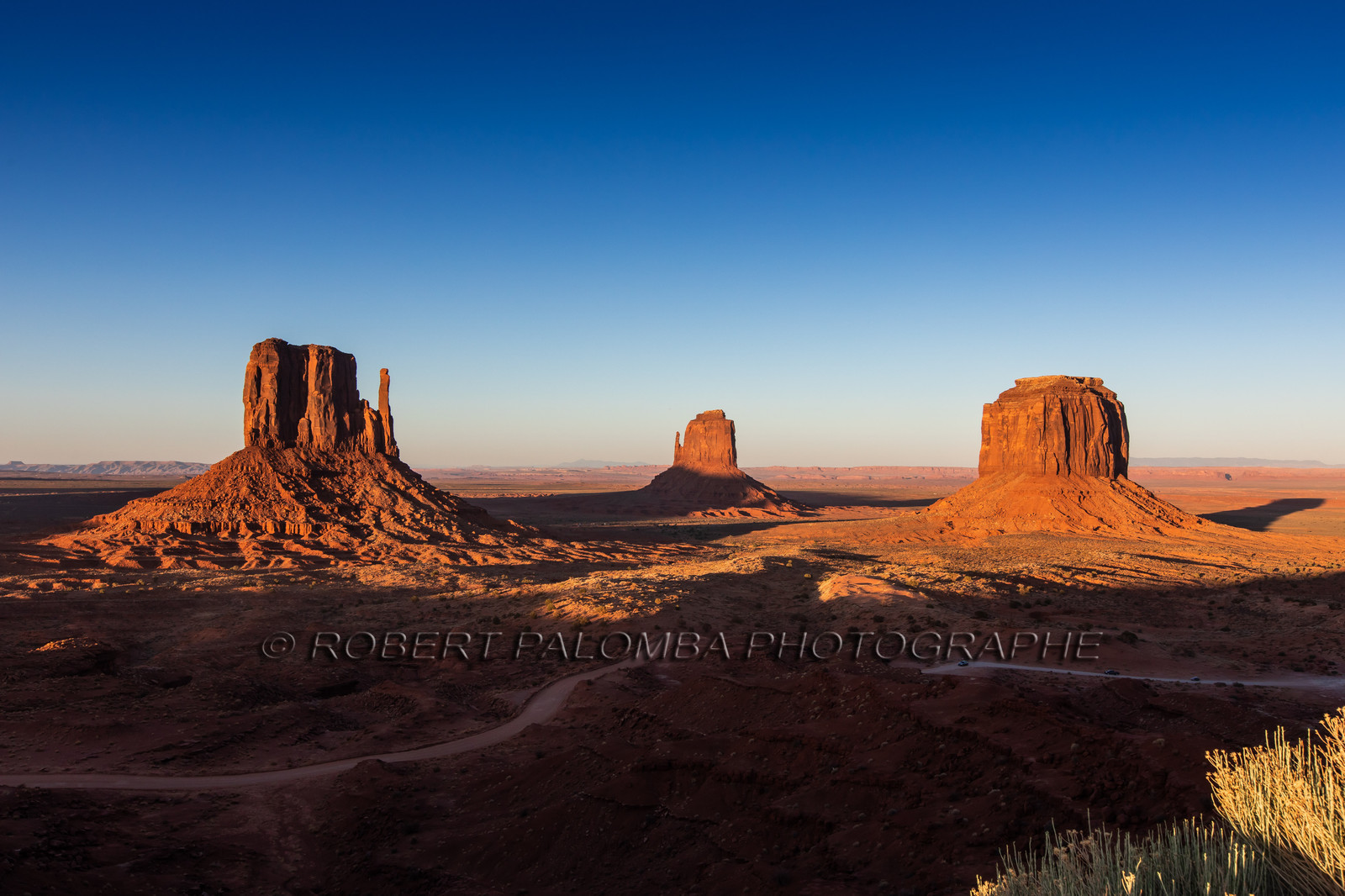 Coucher de soleil sur Monument Valley