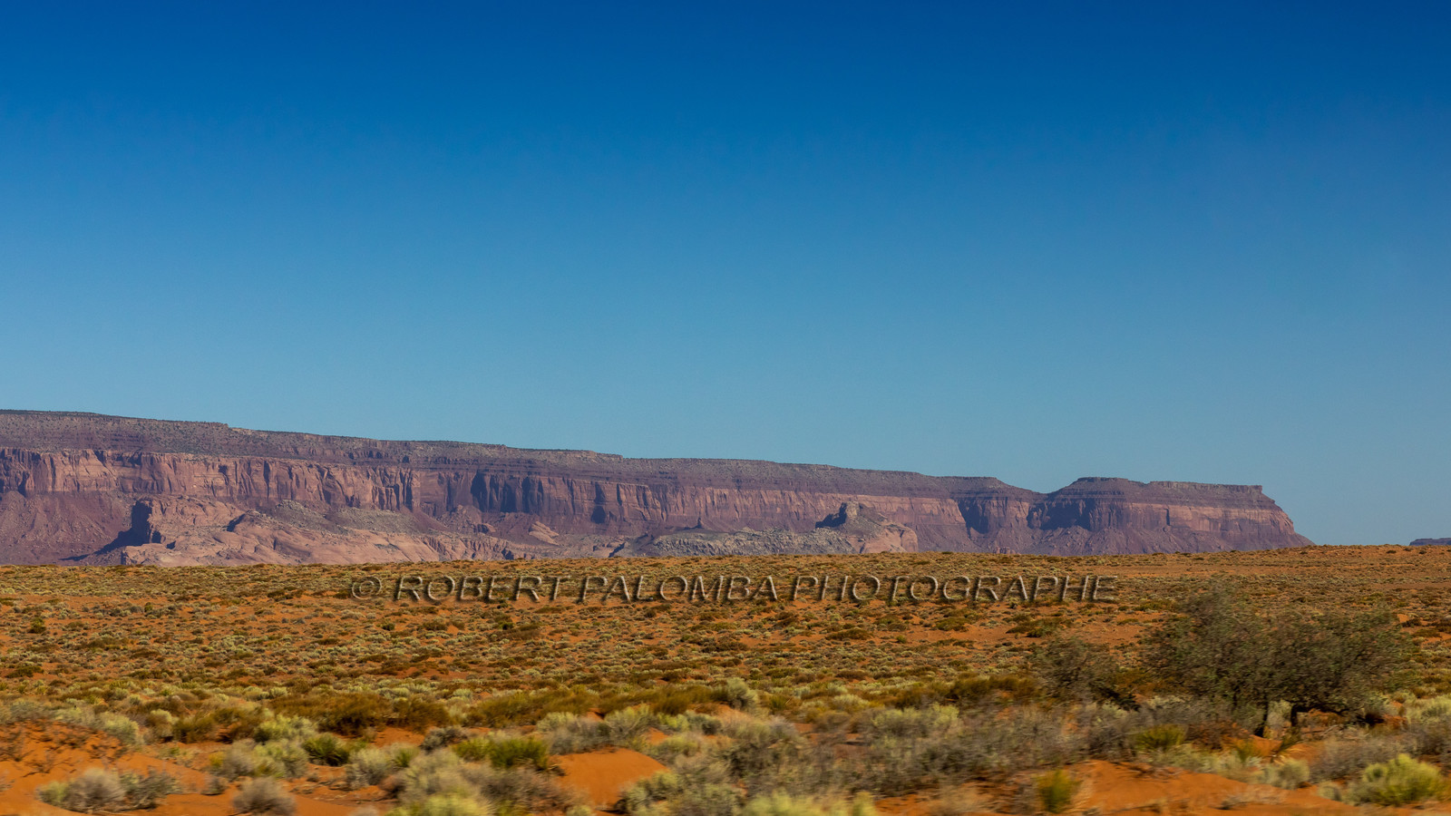 Route en quittant Monument Valley