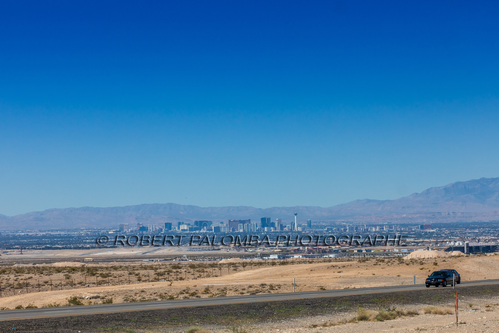 Sur la route pour aller à LAs Vegas
