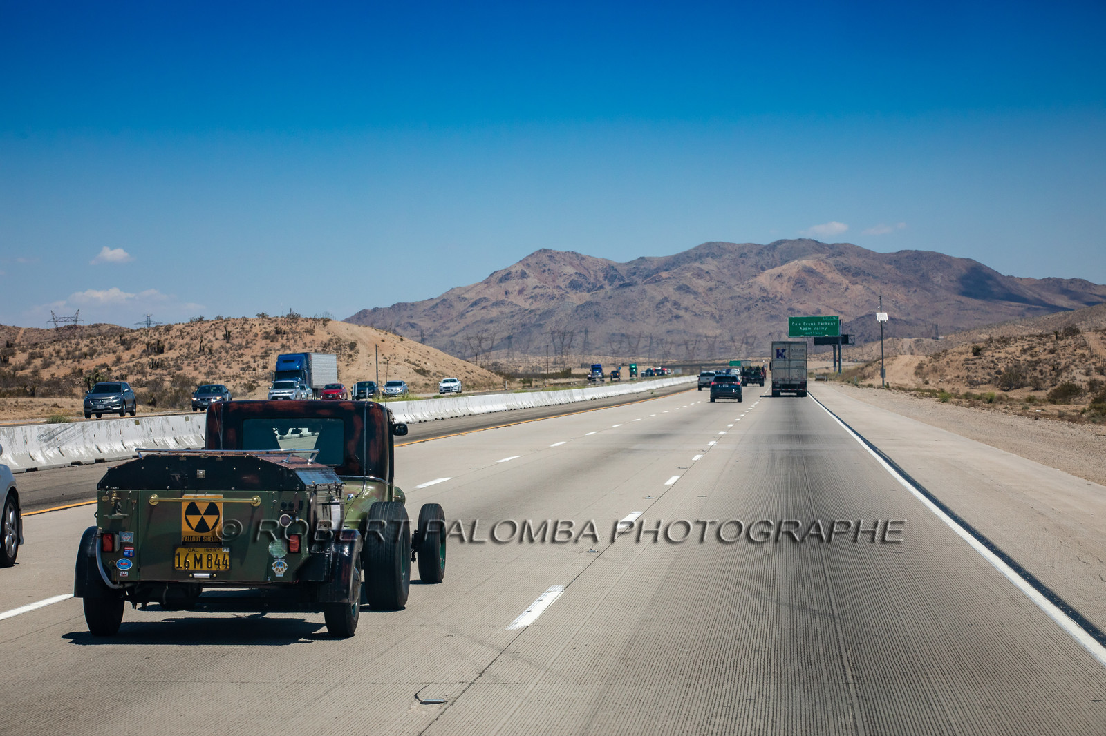 Sur la route pour aller à Bagdad Café