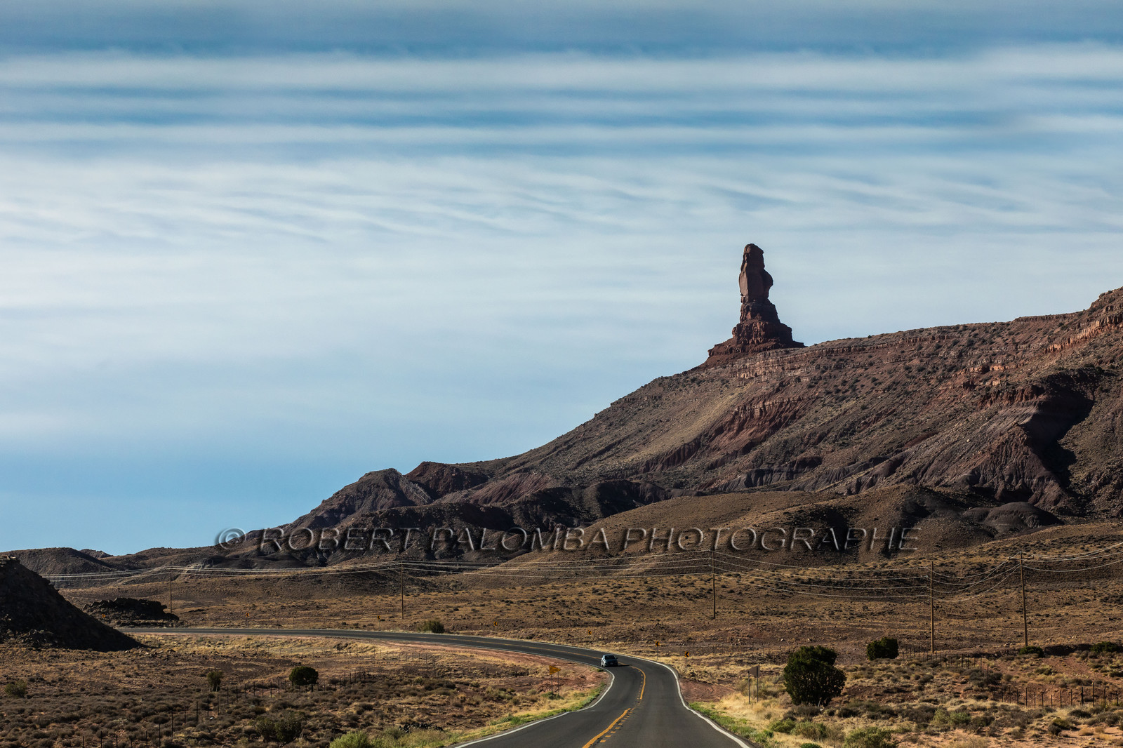 Route en quittant Monument Valley